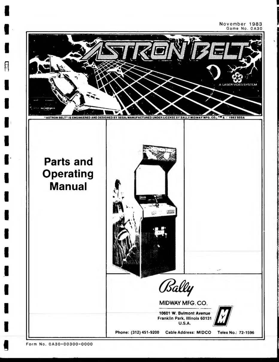 astron belt operation manual|sega|laserdisc.webp