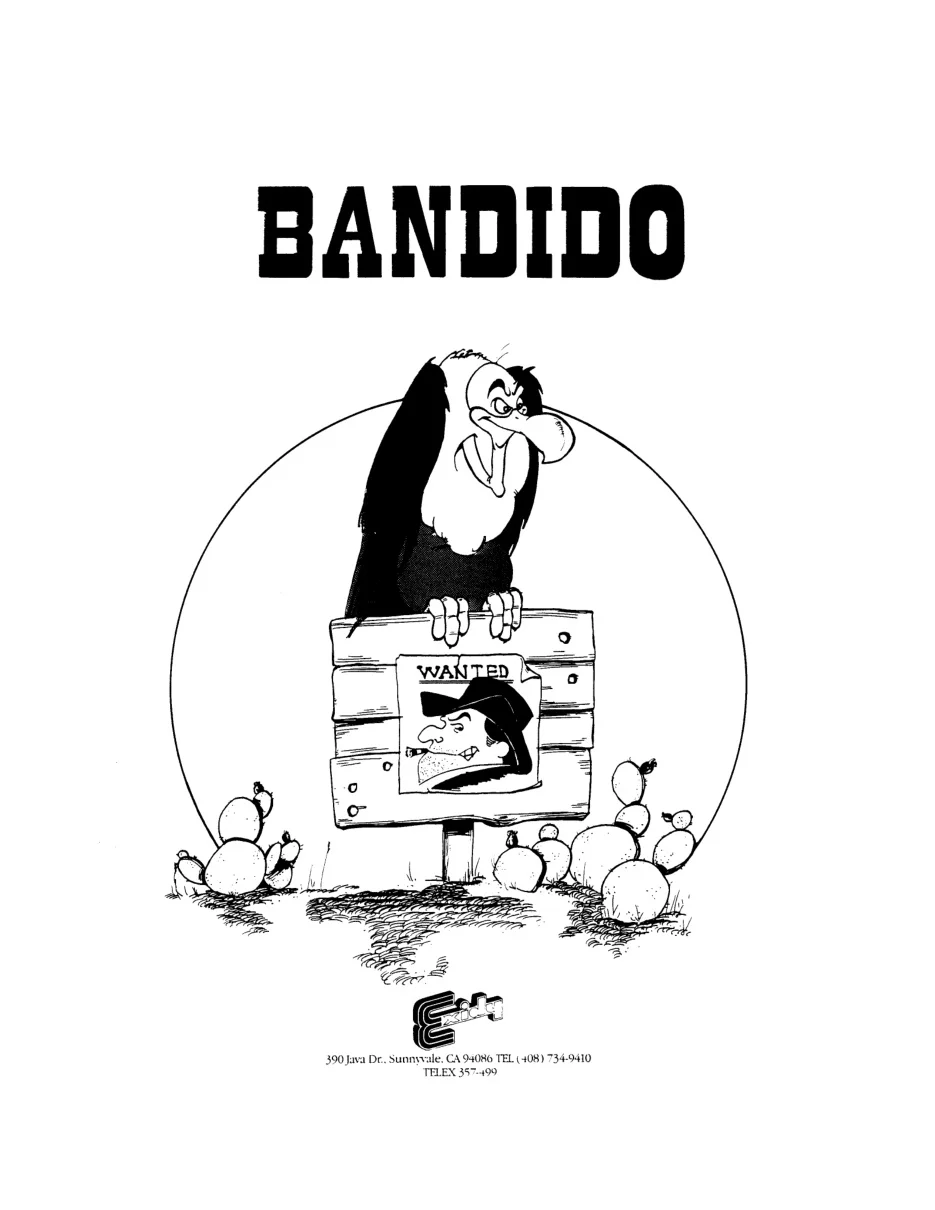bandido manual|exidy|games|.webp