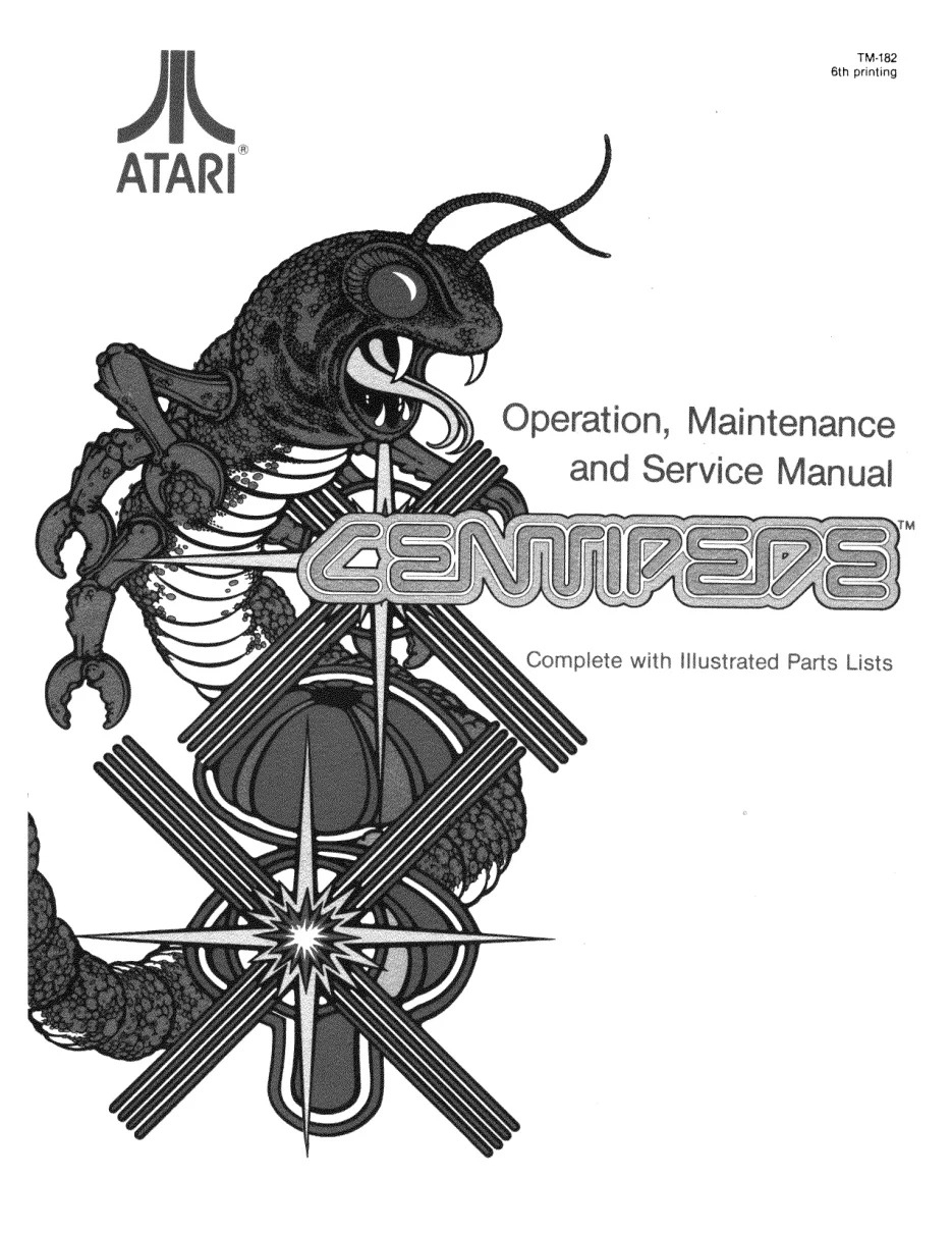 centipede millipede missile command technical manual|atari|games|6th printing.webp