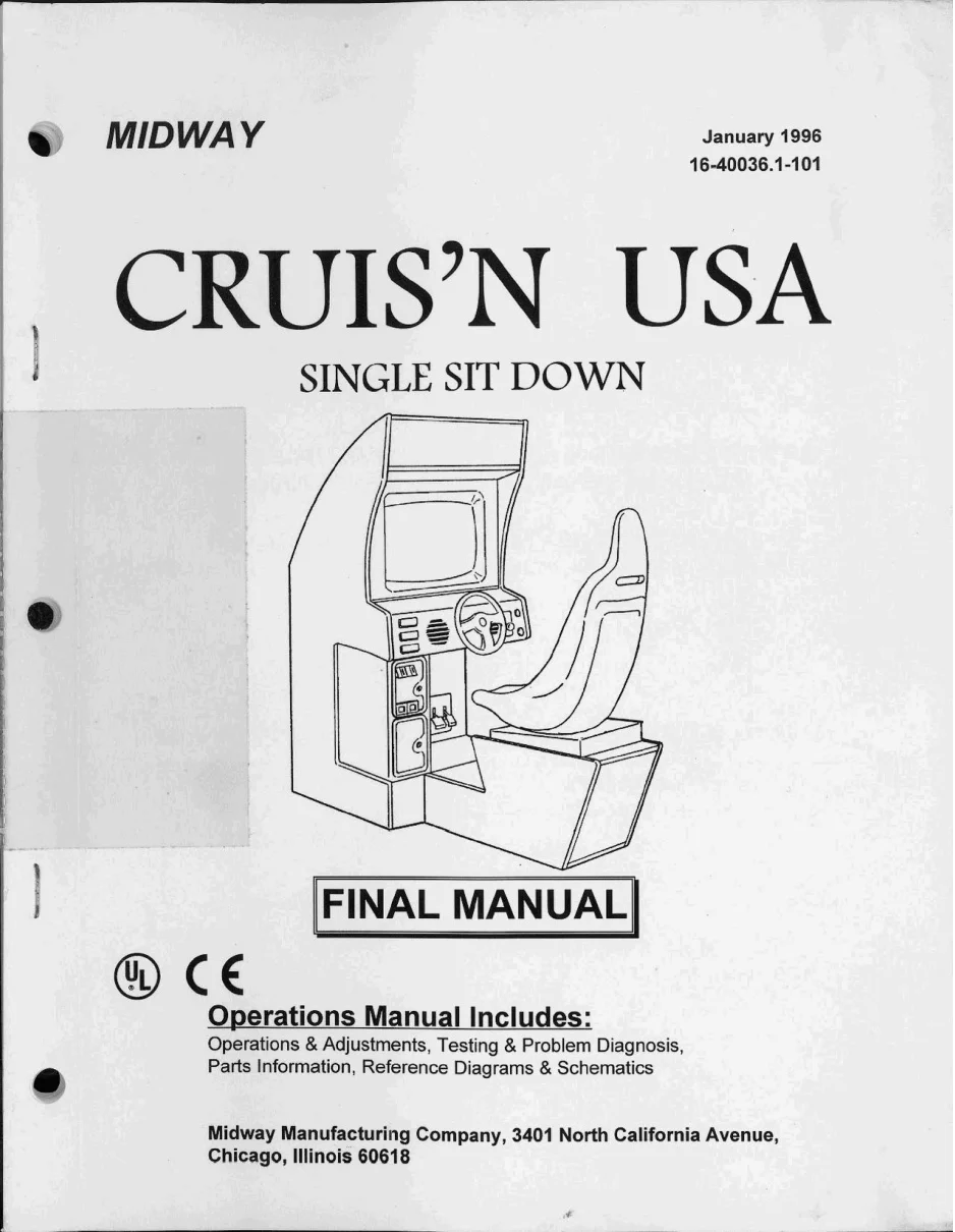 cruis n usa single sitdown manual|bally-midway|games|.webp