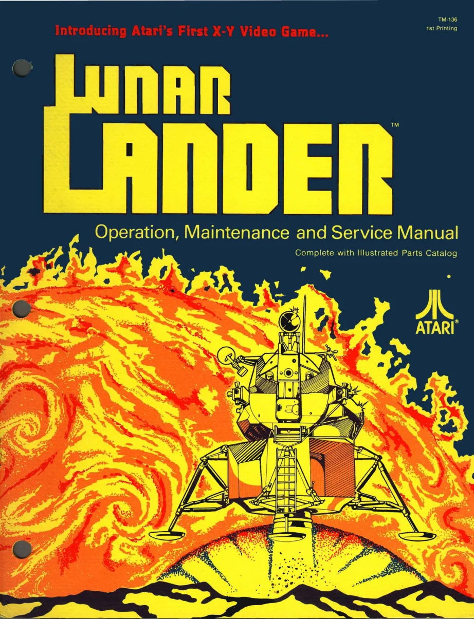 lunar lander tm-136 manual|atari|games|1st printing.webp