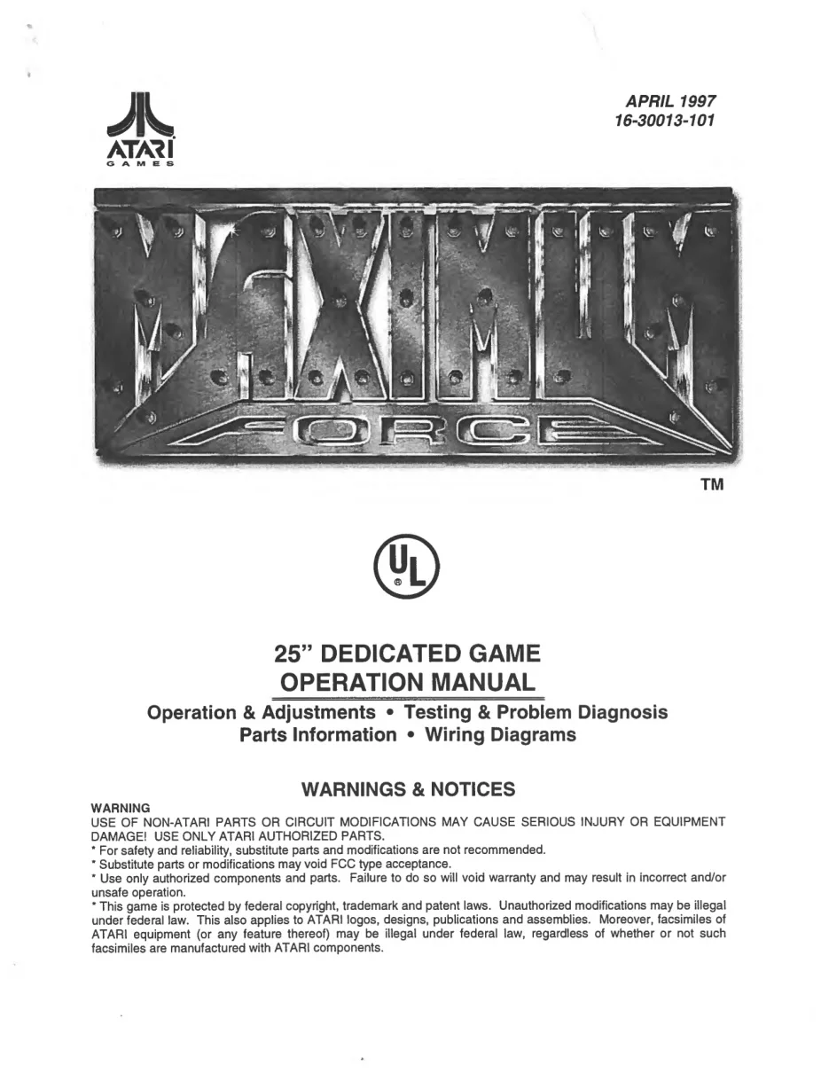maximum force 25 dedicated manual|atari|games|.webp