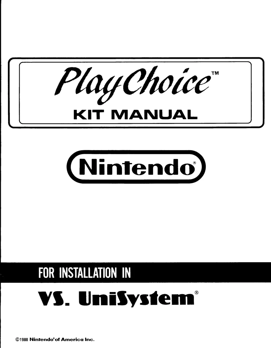 playchoice 10 for vs unisystem conversion kit instructions|nintendo|games|.webp