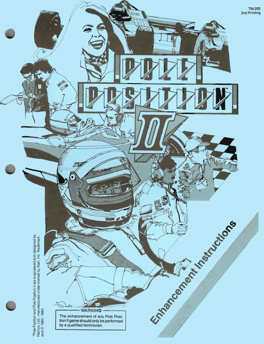pole position ii tm-255 manual|atari|games|2nd printing.webp