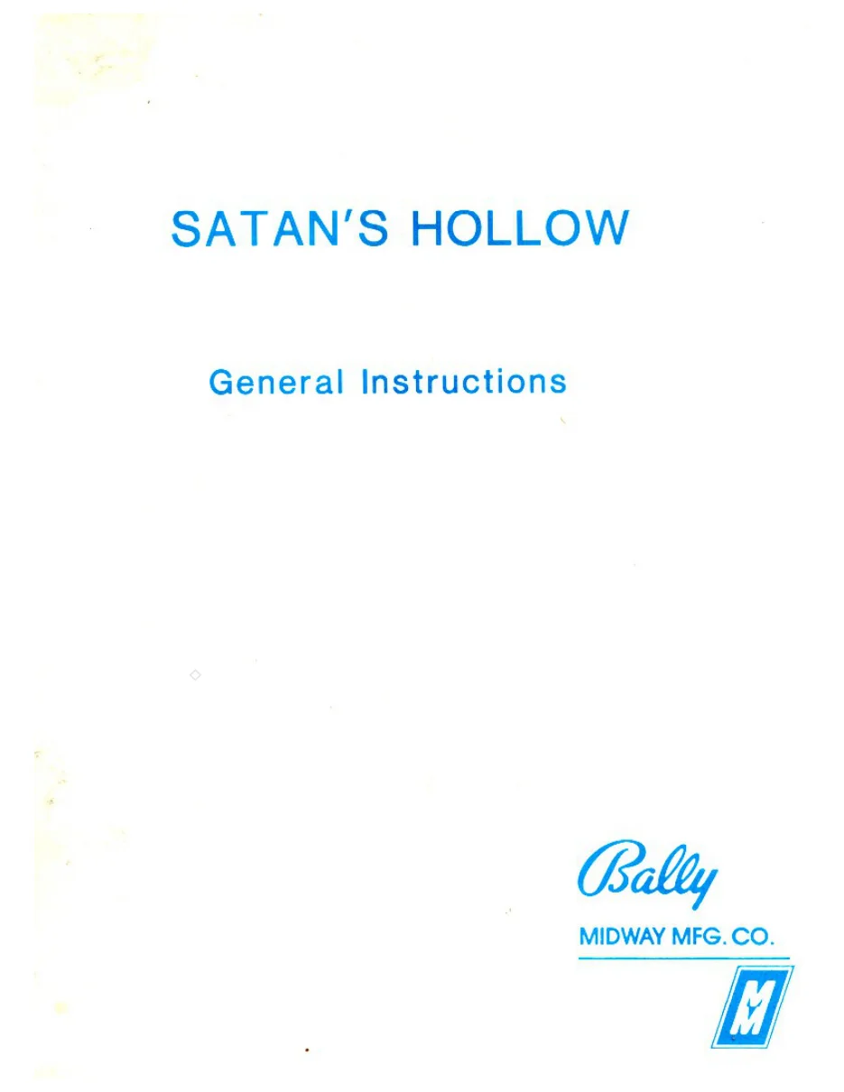 satans hollow manual|bally-midway|games|.webp
