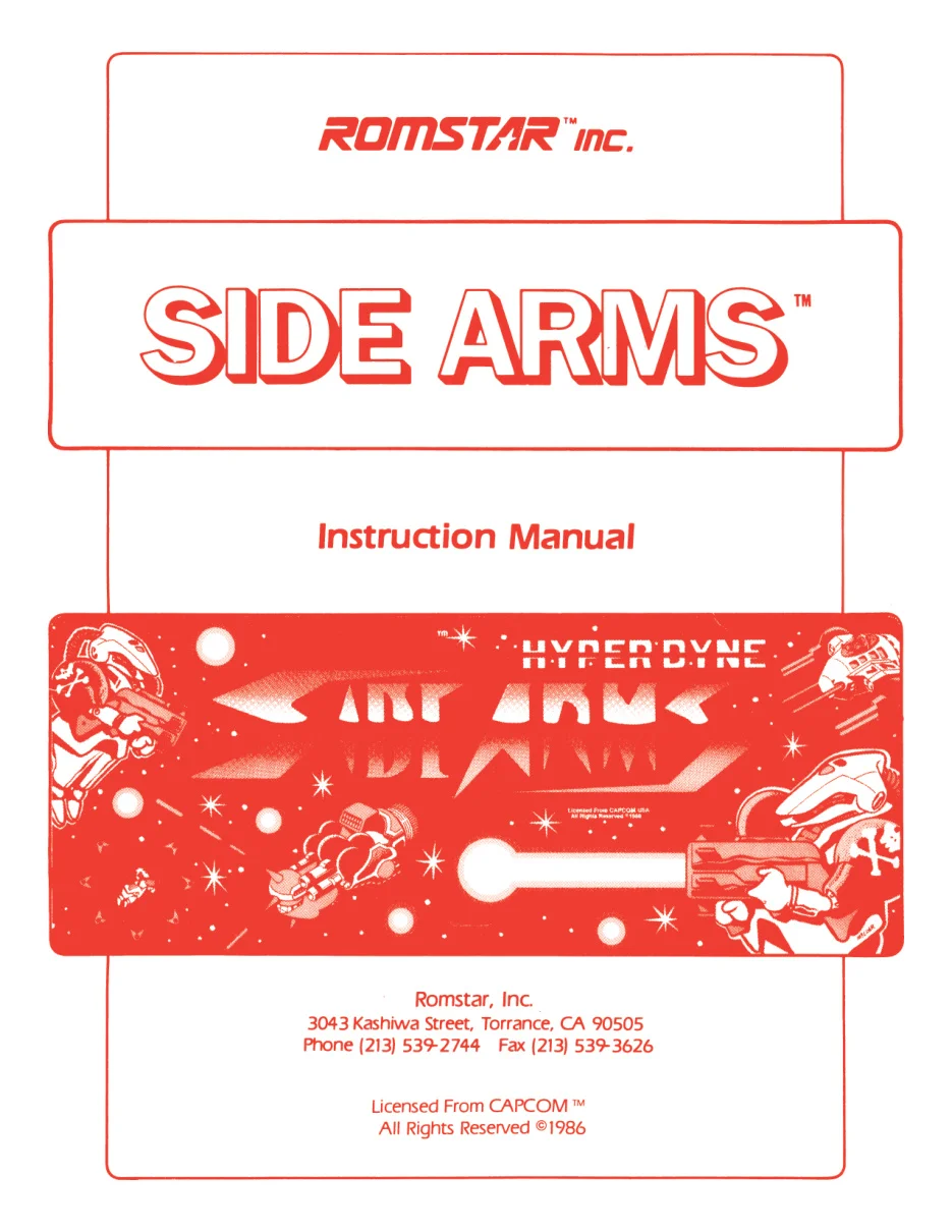 side arms hyper dyne instruction manual|capcom|games|.webp