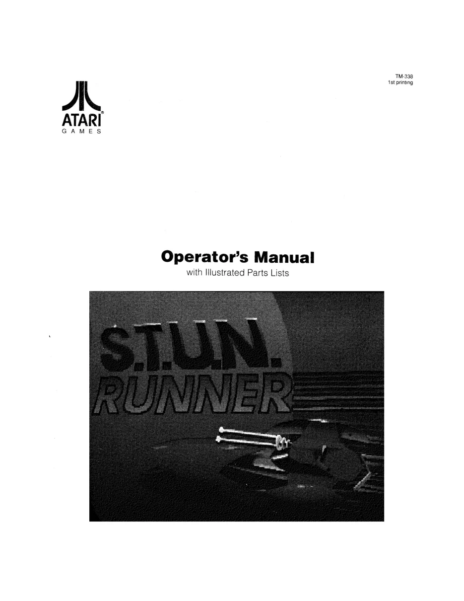 stun runner tm-338 manual|atari|games|1st printing.webp