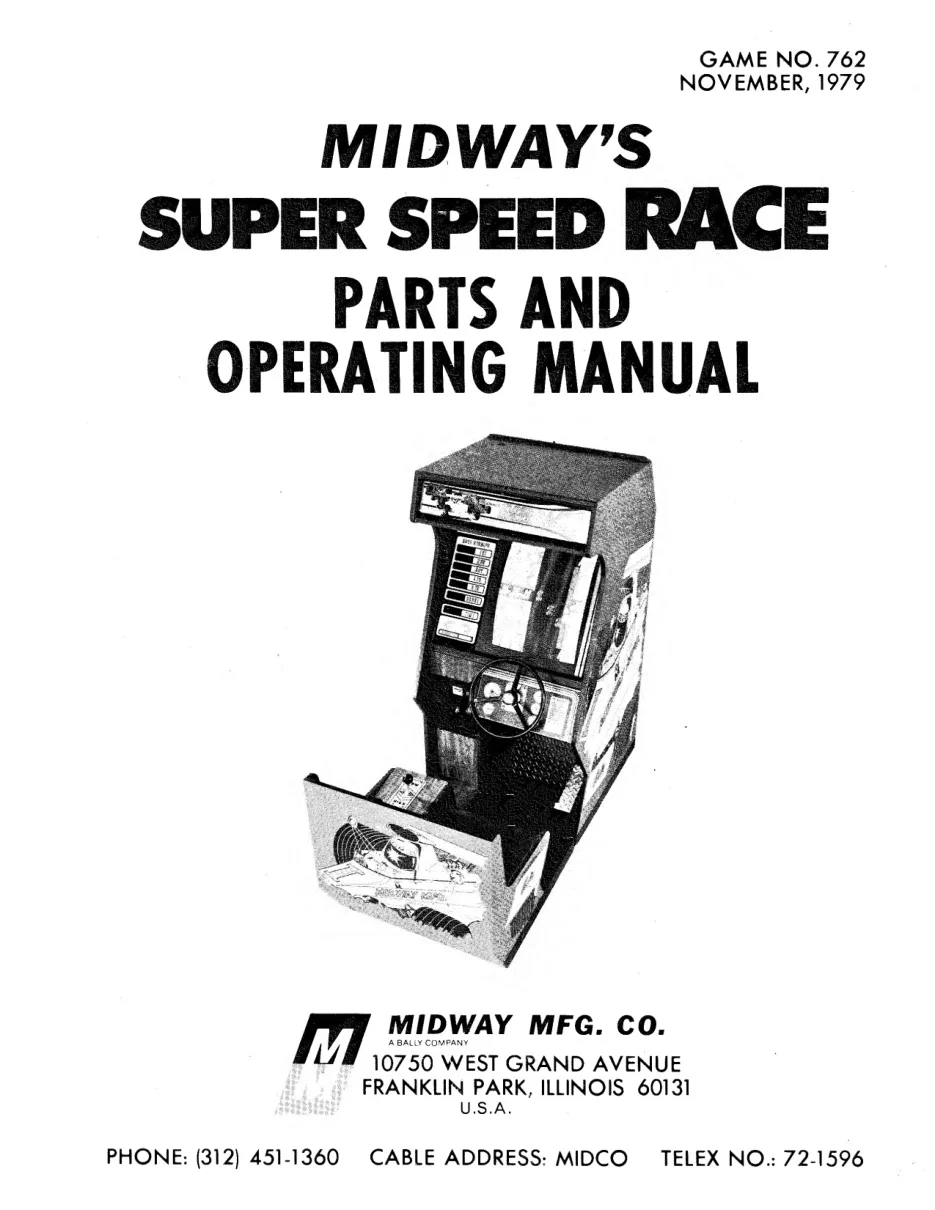 super speed race manual|bally-midway|games|.webp