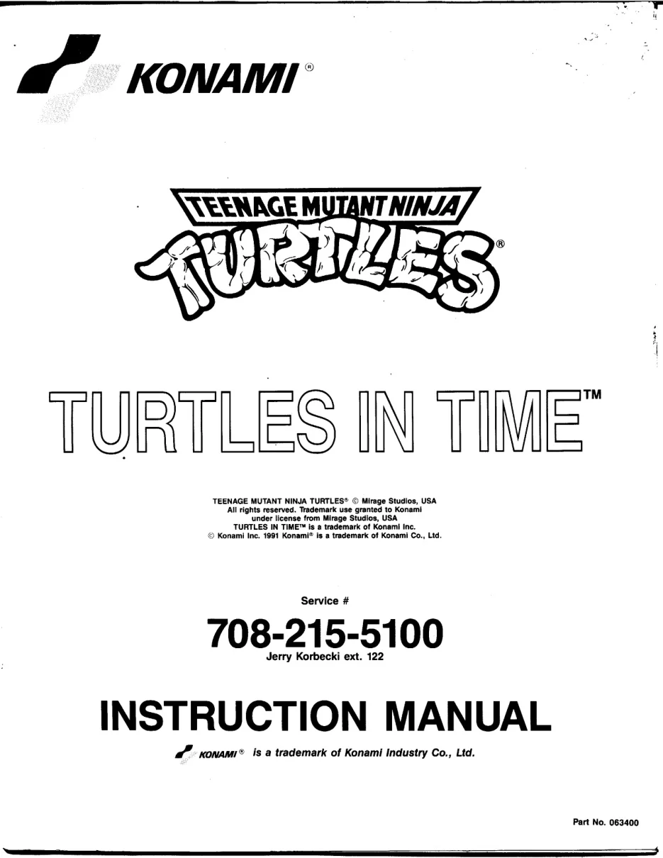 turtles in time manual|konami|games|.webp