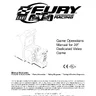 Cart Fury Dedicated 39in manual (Bally / Midway)